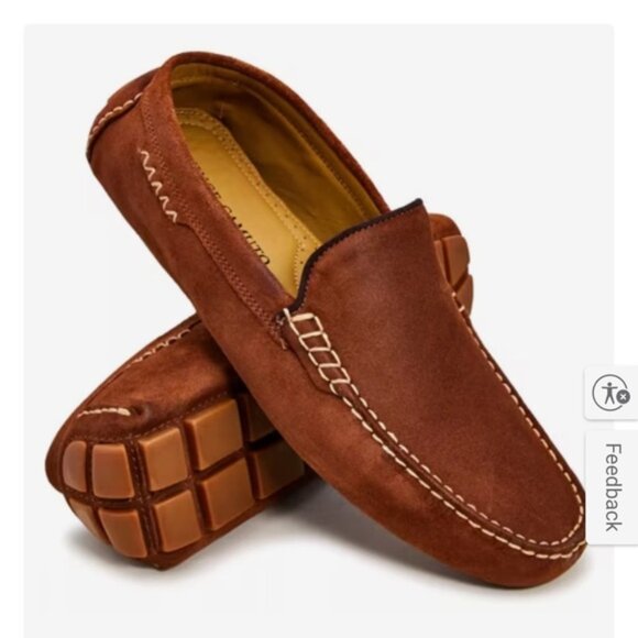 Vince Camuto Eastmon Brosn Leather Driving Loafer Size 11  5 - Picture 1 of 15